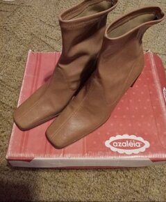 Prodám celoroční kotníčkové kozačky/boty Azaléia, 38 - 3
