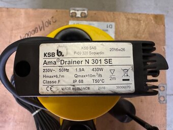 KALOVÉ ČERPADLO KSB - 230V - 50 Hz - 3