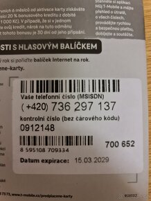 SIM karta T Mobile předplacená s výhodami - 3
