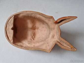 Starožitná keramická plastika hlava Prostějov Jan Tříska? - 3