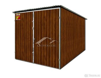 Garáž Superstal dekor dřeva 3X5 dvoukřídlá brána - 3