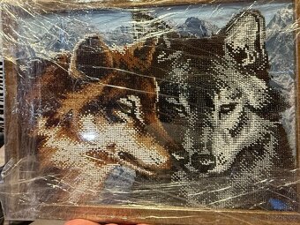 Obrazy ručně vyšívané jen vyrobené - 3