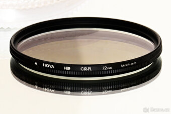 2 ks Hoya 72mm HD UV filtr + CPL filtr TOP STAV - 3