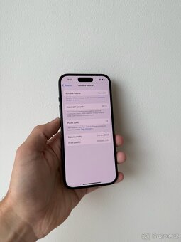 APPLE IPHONE 15 256GB ČERNÝ-BATERIE 99%-ZÁRUKA - 3