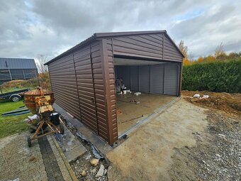Plechová garáž 5,8x6m - 3