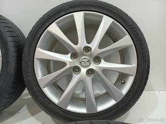 Letní alu kola Mazda 5x114,3 R17 pneu 215/45/17/ - 3