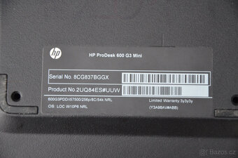 HP Prodesk 600 G3 Mini PC i5/16GB/SSD 256GB/záruka - 3