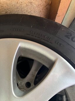 Prodam letni kola s alu  na skoda octavia - 3