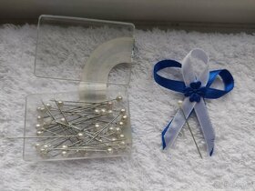 Svatební vývazky modrý - 3