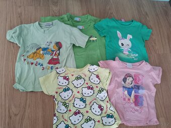 tričko dlouhý krátký rukáv holka kluk 104 3-4 roky - 3