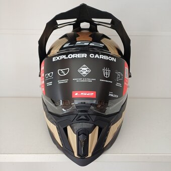 Enduro přilba LS2 Explorer C Trick Carbon - 3
