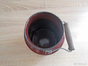 Starožitná smaltovaná bandaska 2l - 3
