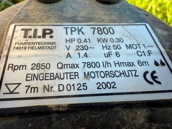 Ponorné kalové čerpadlo T.I.P. TPK 7800 – 7800 l/h, funkční - 3