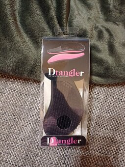 Dtangler Nový kartáč na vlasy s rukojetí Green Black - 3