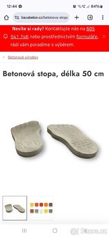 Betonová stopa Yeti - BLACK FOOT délka 50 cm - 3
