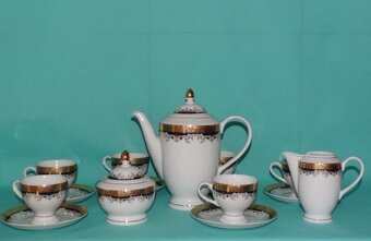 Luxusní porcelánové čajové soupravy – různé dekory - 3