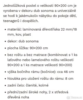 Prodám postel - 3