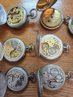 8 ks kapesních hodinek Omega, Donald, Longines - 3