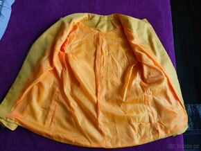 Dámské žluté sako na zip - 3