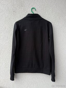 Dámská černá mikina na zip 4F - 3