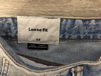 Džíny H&M Loose Fit 31/32 - 3
