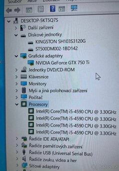 Herní PC- i5 4590 3,30Ghz/RAM 8GB/GTX 750Ti 4GB/SSD 240GB/ - 3