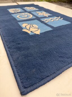 Koberec modrý mořský motiv 600x1080 mm - 3