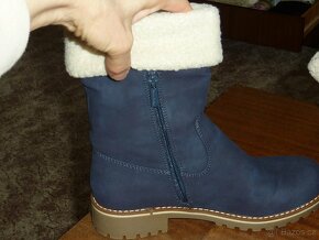 CCC-Tmavě modré kozačky ,vel.39 - 3