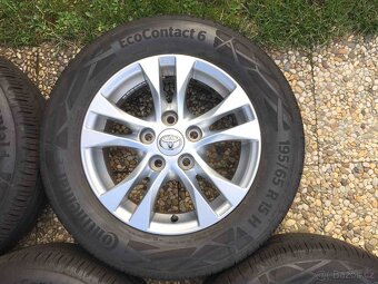 4ks letní alu kola Toyota 195/65/15 Continental 4x4mm - 3