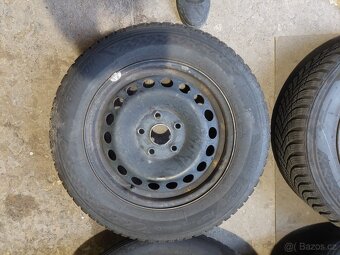 15'' disky 5x112 se zimními 195/65 s pneu 8,0 + 6,4mm - 3