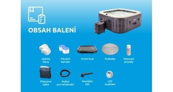 Vířivý bazén Pure Spa Chystané Deluxe Bubble Spa 4np - 3