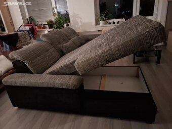 Rozkládací sedačka s úložným prostorem - 3