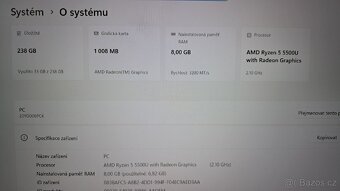 Lenovo ThinkPad, Ryzen 5 5500U, 8GB, SSD 250GB - 3
