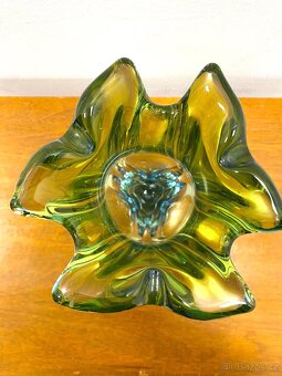 Retro váza hutní sklo 60. léta - 3