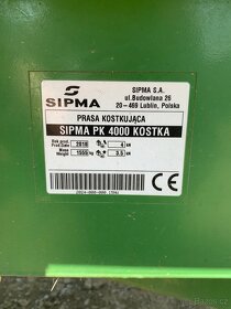 Lis na malé hranaté balíky Sipma PK4000 KOSTKA - 3