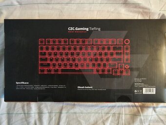 Prodám mechanickou RGB Herní klávesnice CZC.Gaming Tiefling - 3