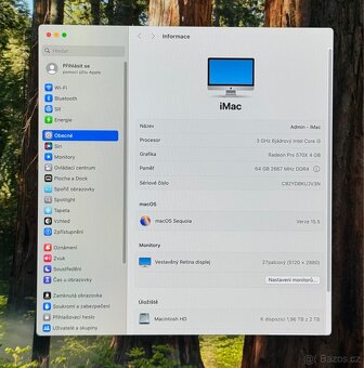 iMac 27” 5K 2019 CTO /64GB RAM/Intel i5/2TB SSD/ Záruka - 3