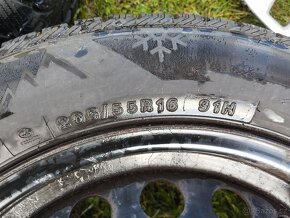 Disky(plech), poklice, zimní pneu 205/55R16 91H, čidla tlaku - 3