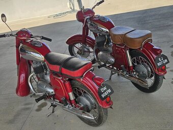 Jawa 350 354 a jawa 250 353 obe 1956 s dokladmi - 3