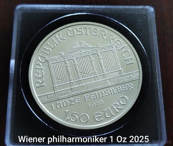 Stříbrná investiční mince 1 OZ Wiener Philharmoniker 2025 - 3