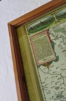 KOMENSKÉNO  MAPA  MORAVY   / obraz  65 x 49 cm  / - 3