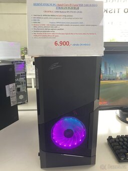 HERNÍ STOLNÍ PC/Intel Core i5/SSD 240GB/HDD 1TB/RAM 8GB/RGB - 3
