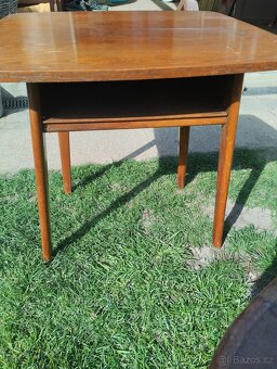 Retro stolek s otočnou deskou, stůl - 3