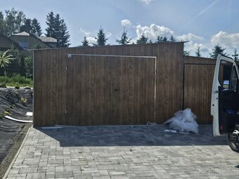 Plechová garáž 5x5m. - 3