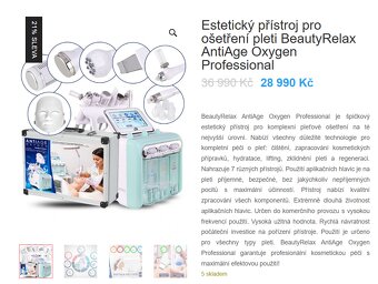 Kosmetický multifunkční přístroj BeautyRelax AntiAge Oxygen - 3