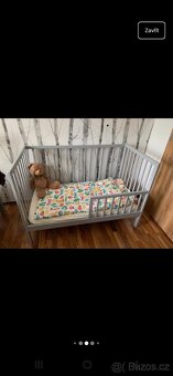 Dětská dřevěná postýlka 2 v 1 - 3
