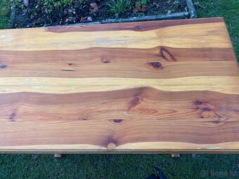 Masivní dřevěný stůl – top stav - 3