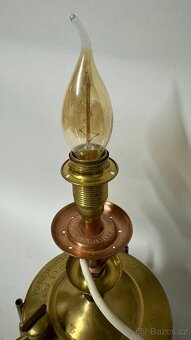 Stará krásná lampa MEVA předělaná na elektro TOP KOUSEK - 3