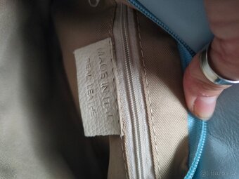 Nova modrá kožená crossbody kabelka - 3