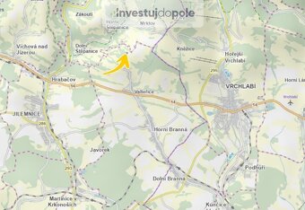 Prodej louky 2 558 m², Horní Branná - Valteřice - 3